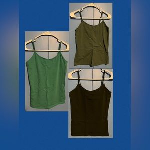 3 spaghetti strap tank tops